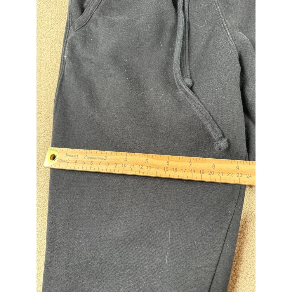 Champion Mens Joggers Black Fleece Sweatpants Large Logo Size Medium